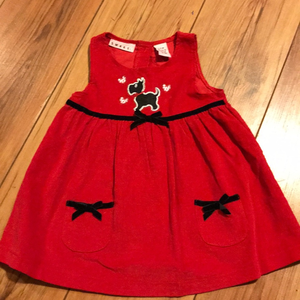 Sweet red corduroy jumper